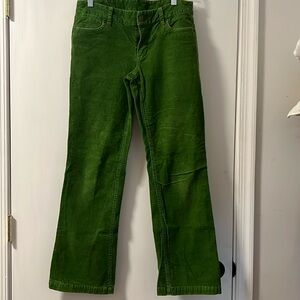 J. Crew Green Corduroy Pants